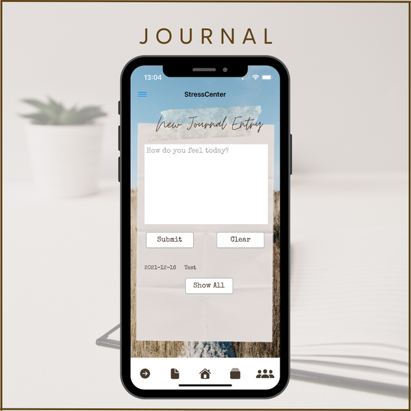 The Stresscenter App Journal
