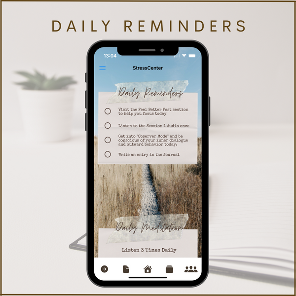 The Stresscenter App Daily Reminders